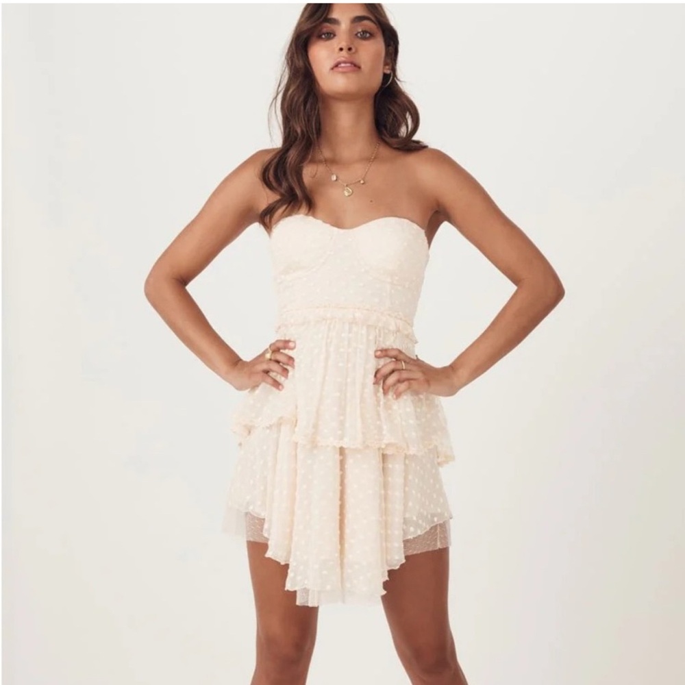 NWT Spell X Free People Mira Bustier Ra-Ra Dress